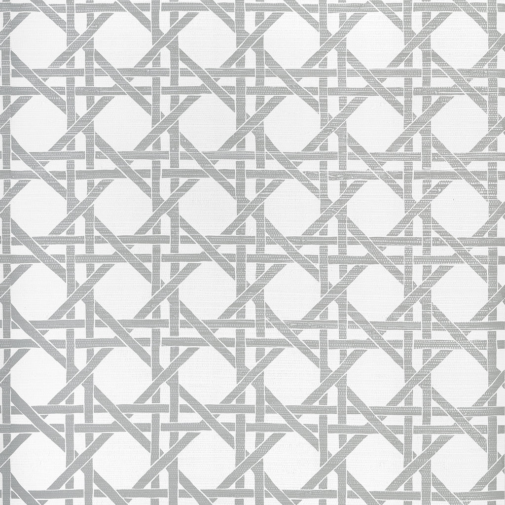 Canary Trellis Metallic Silver - Metallic Silver Wallcovering | Thibaut