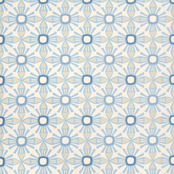 Kona Blue and Beige - Blue and Beige Wallcovering | Thibaut