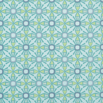 Kona Turquoise - Turquoise Wallcovering | Thibaut
