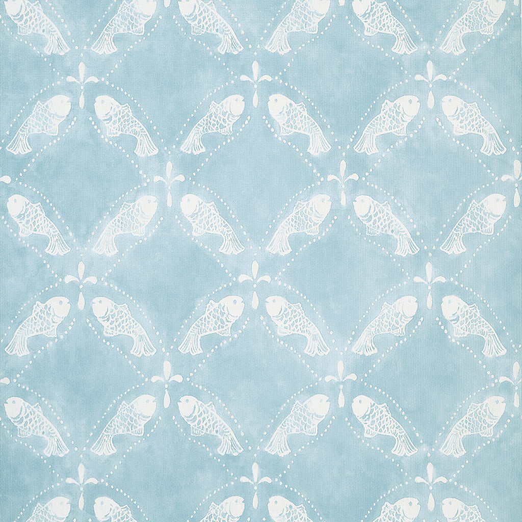 Santorini Light Blue - Light Blue Wallcovering | Thibaut