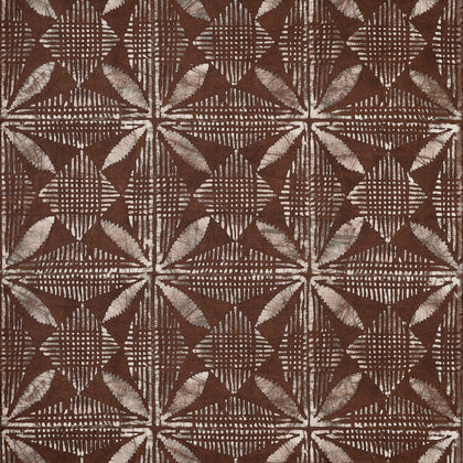 Tortuga Batik Brown - Brown Wallcovering | Thibaut