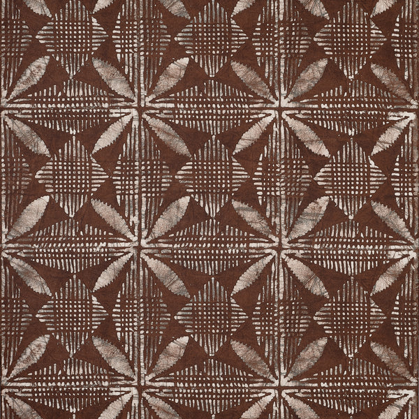Tortuga Batik Brown - Brown Wallcovering | Thibaut