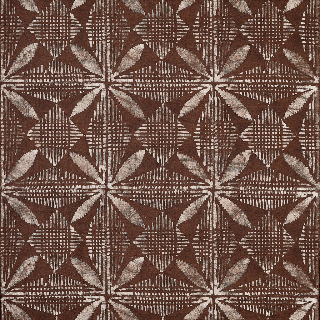 Tortuga Batik Brown - Brown Wallcovering | Thibaut