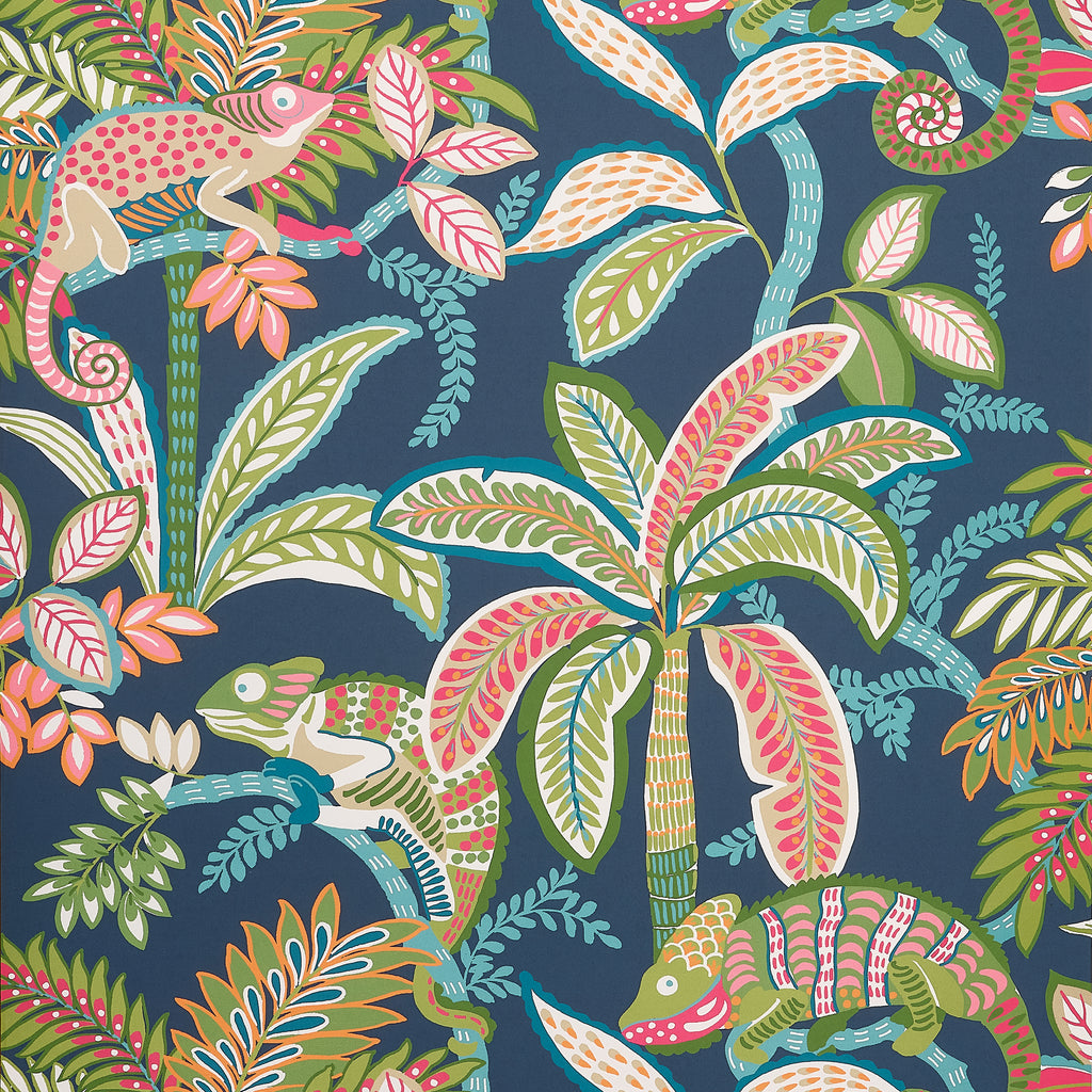 Iggy Navy - Navy Wallcovering | Thibaut