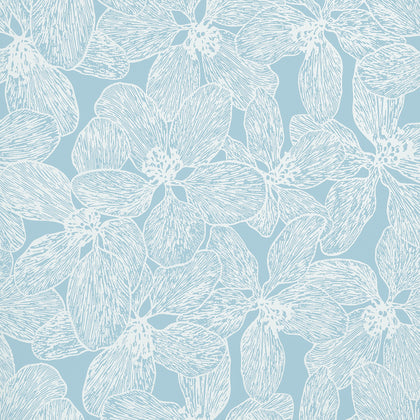 Island Orchid Light Blue - Light Blue Wallcovering | Thibaut