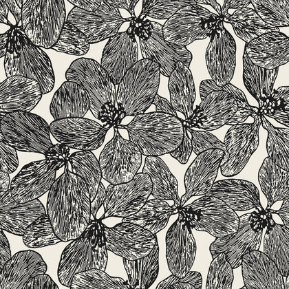 Island Orchid Black and White - Black and White Wallcovering | Thibaut
