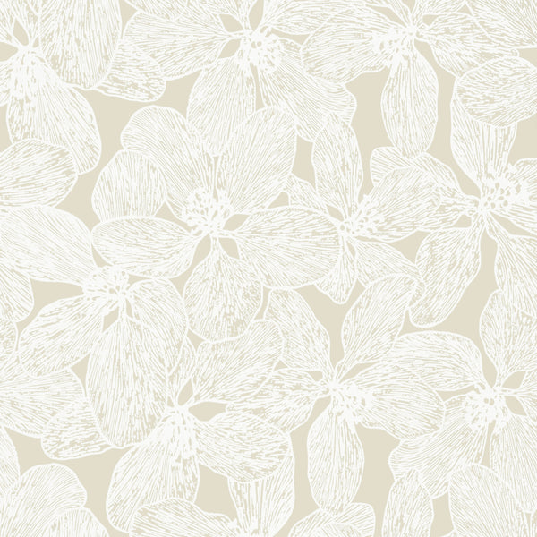 Island Orchid Beige - Beige Wallcovering | Thibaut