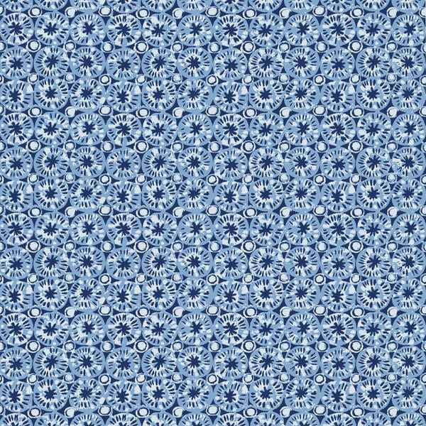 Sand Dollar Blue - Blue Wallcovering | Thibaut