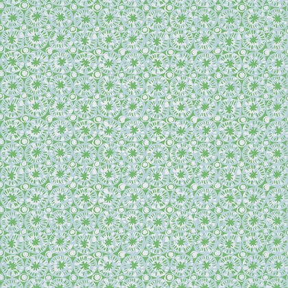 Sand Dollar Green and Blue - Green and Blue Wallcovering | Thibaut