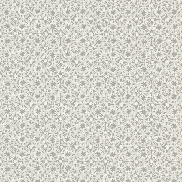 Sand Dollar Pearl and Charcoal - Pearl and Charcoal Wallcovering | Thibaut