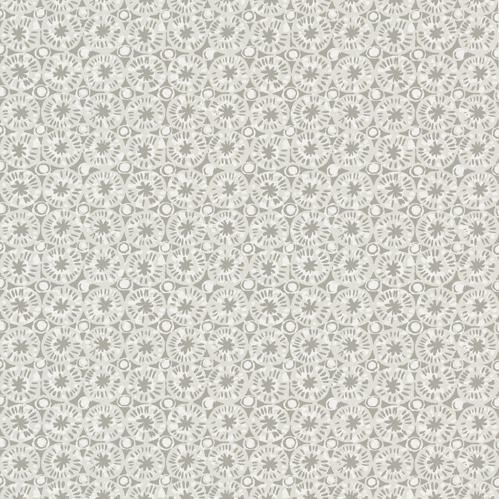 Sand Dollar Pearl and Charcoal - Pearl and Charcoal Wallcovering | Thibaut