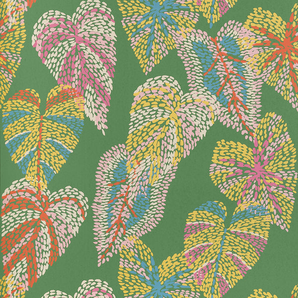Delila Green - Green Wallcovering | Thibaut