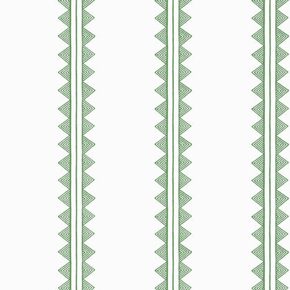 Agave Stripe Green - Ivory Wallcovering | Thibaut