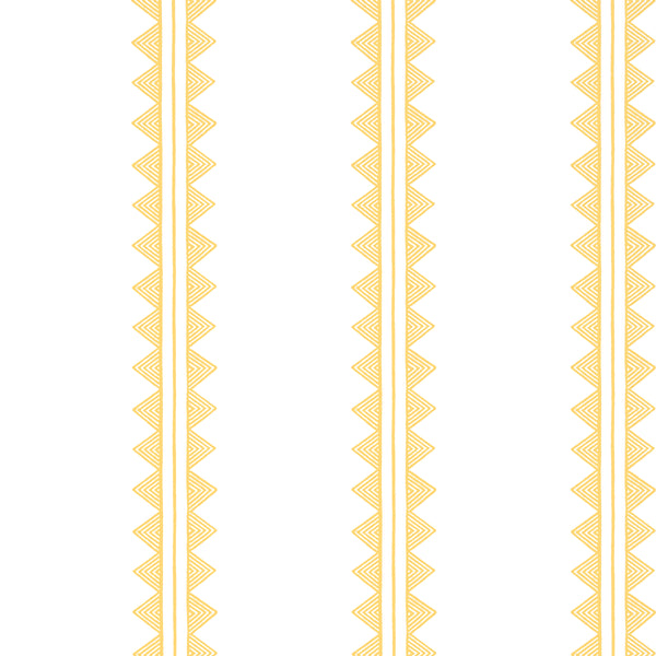Agave Stripe Yellow - Pale Goldenrod Wallcovering | Thibaut