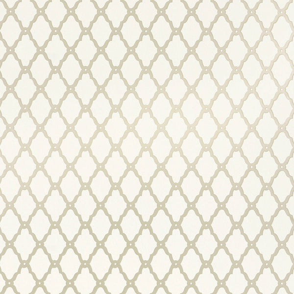 Rothbury Trellis Linen - Linen Wallcovering | Thibaut