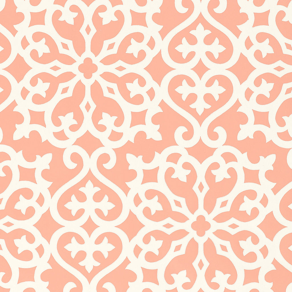 Allison Coral - Coral Wallcovering | Thibaut