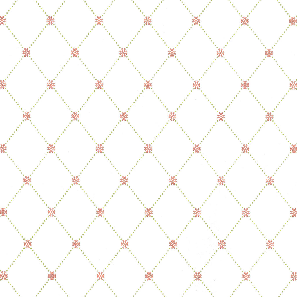 Wilton Trellis Pink and Green | Thibaut