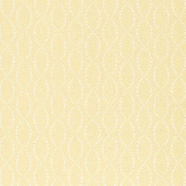 Pearl Trellis Yellow - Pale Yellow Wallcovering | Thibaut