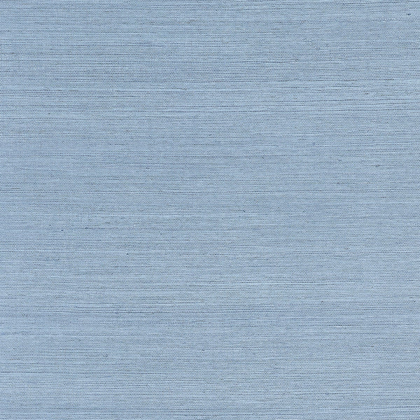 Shang Extra Fine Sisal Blue Dusk - Light Blue Wallcovering | Thibaut