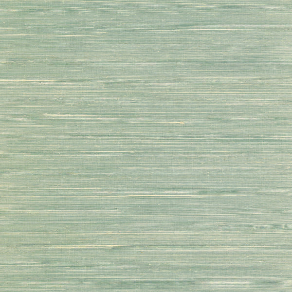 Heather Sisal Green - Sea Green Wallcovering | Thibaut