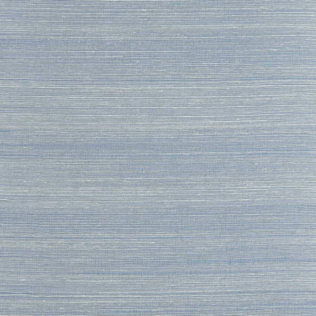 Heather Sisal Navy - Navy Wallcovering | Thibaut