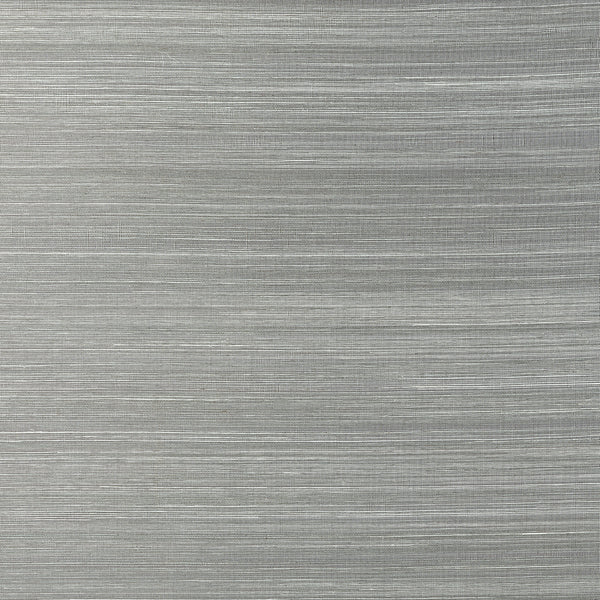 Windward Sisal Steel - Steel Wallcovering | Thibaut