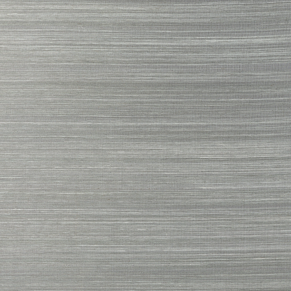 Windward Sisal Steel - Steel Wallcovering | Thibaut