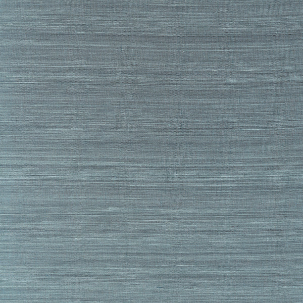Windward Sisal Dusty Teal - Dusty Teal Wallcovering | Thibaut