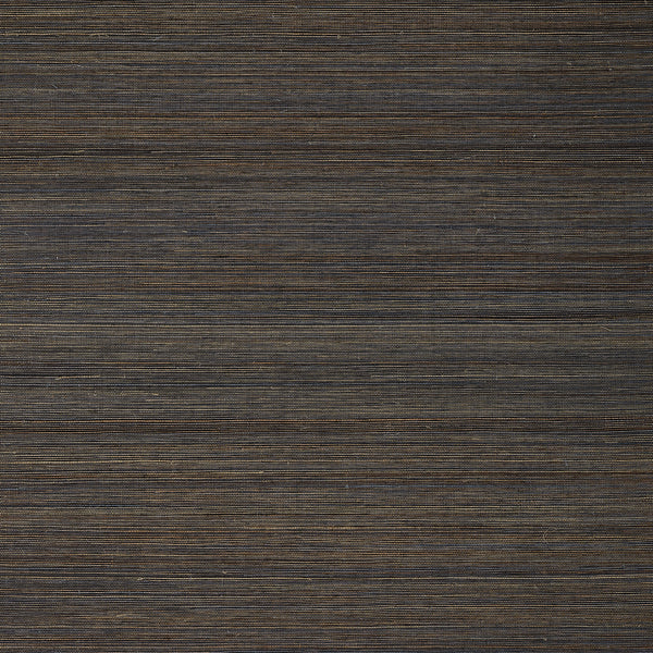 Windward Sisal Midnight - Midnight Wallcovering | Thibaut