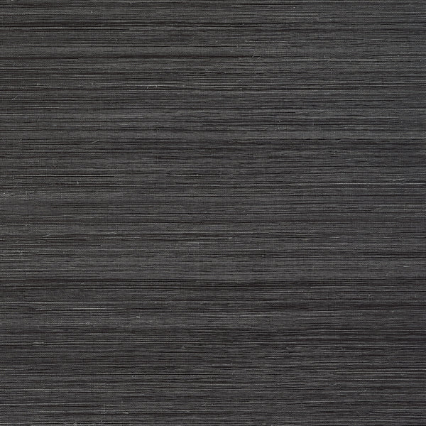 Windward Sisal Black - Black Wallcovering | Thibaut