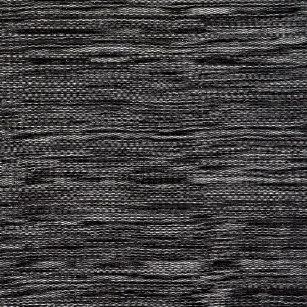 Windward Sisal Black - Black Wallcovering | Thibaut