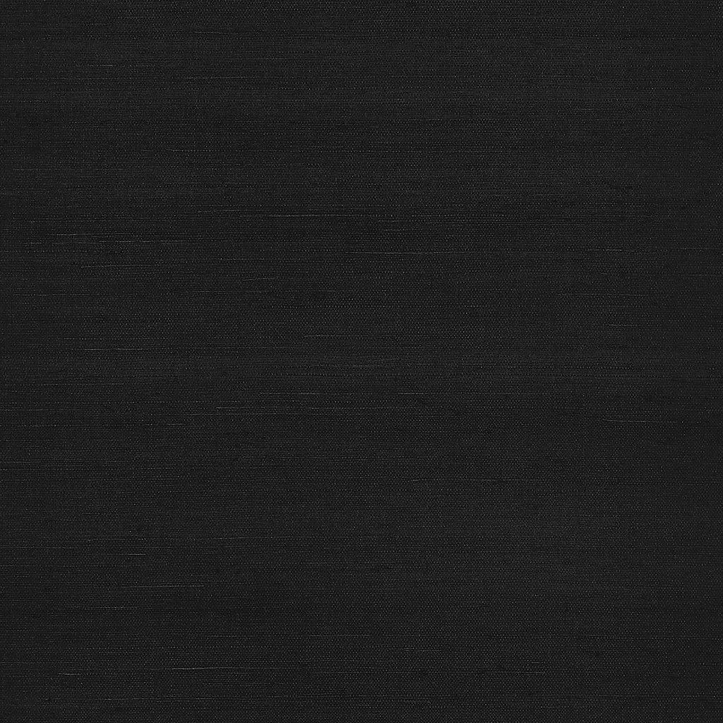Shang Extra Fine Sisal Pitch Black - Black Wallcovering | Thibaut