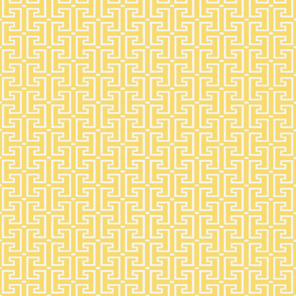 T-Square, Yellow Wallcoverings | Thibaut