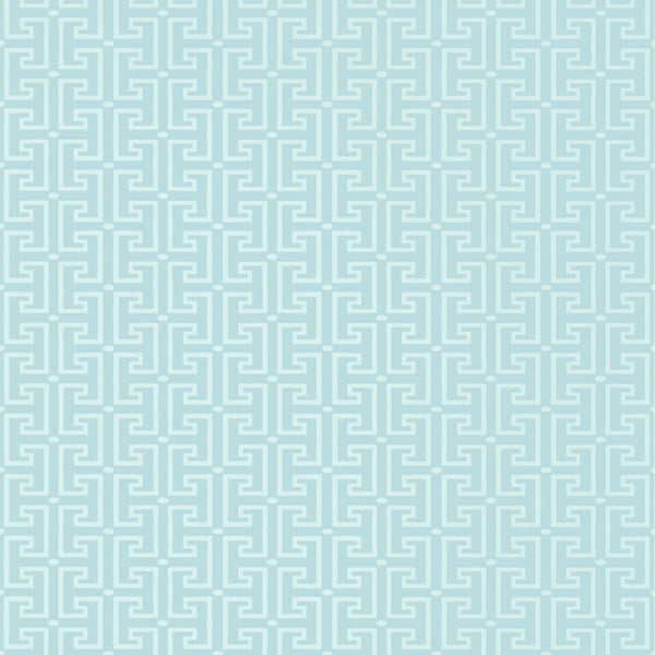 T-Square, Spa Blue Wallcoverings | Thibaut