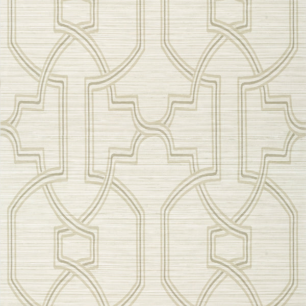 Promenade, Beige Wallcoverings | Thibaut