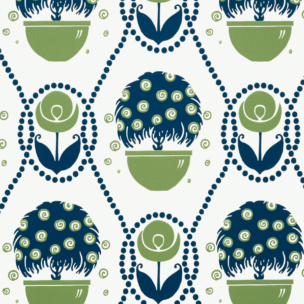 Rene, Navy and Green
