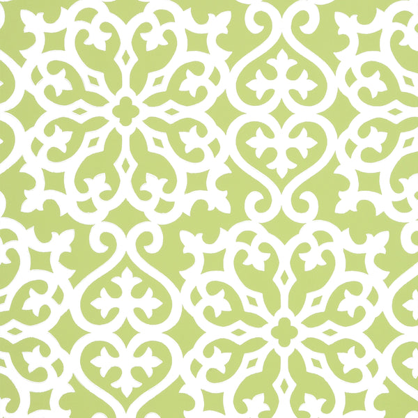 Allison Black on Metallic Apple Green | Thibaut
