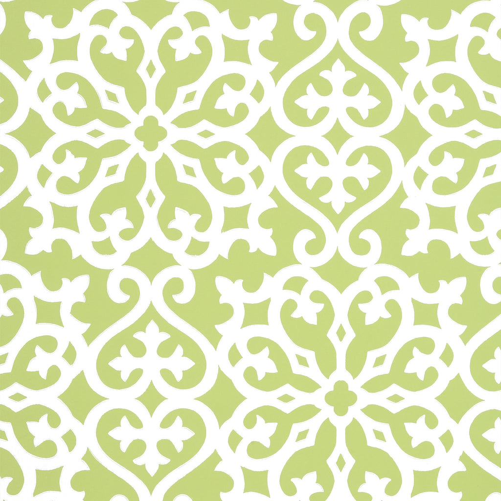 Allison Black on Metallic Apple Green | Thibaut