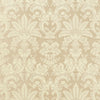 West Indies Damask, Cream on Beige