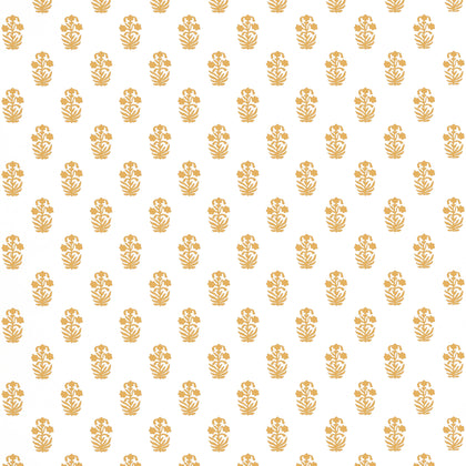 Corwin Gold on White - White Wallcovering | Thibaut