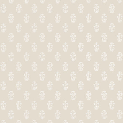 Corwin White on Natural - Beige Wallcovering | Thibaut