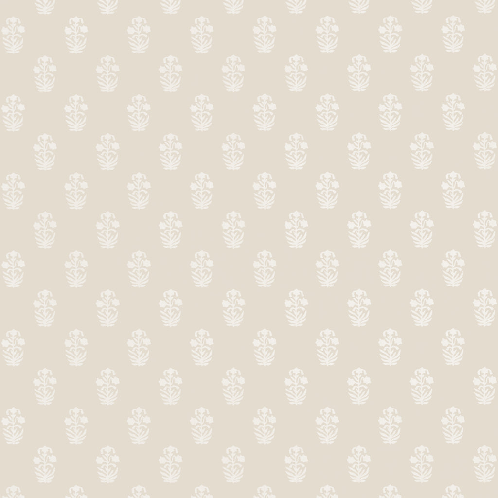 Corwin White on Natural - Beige Wallcovering | Thibaut