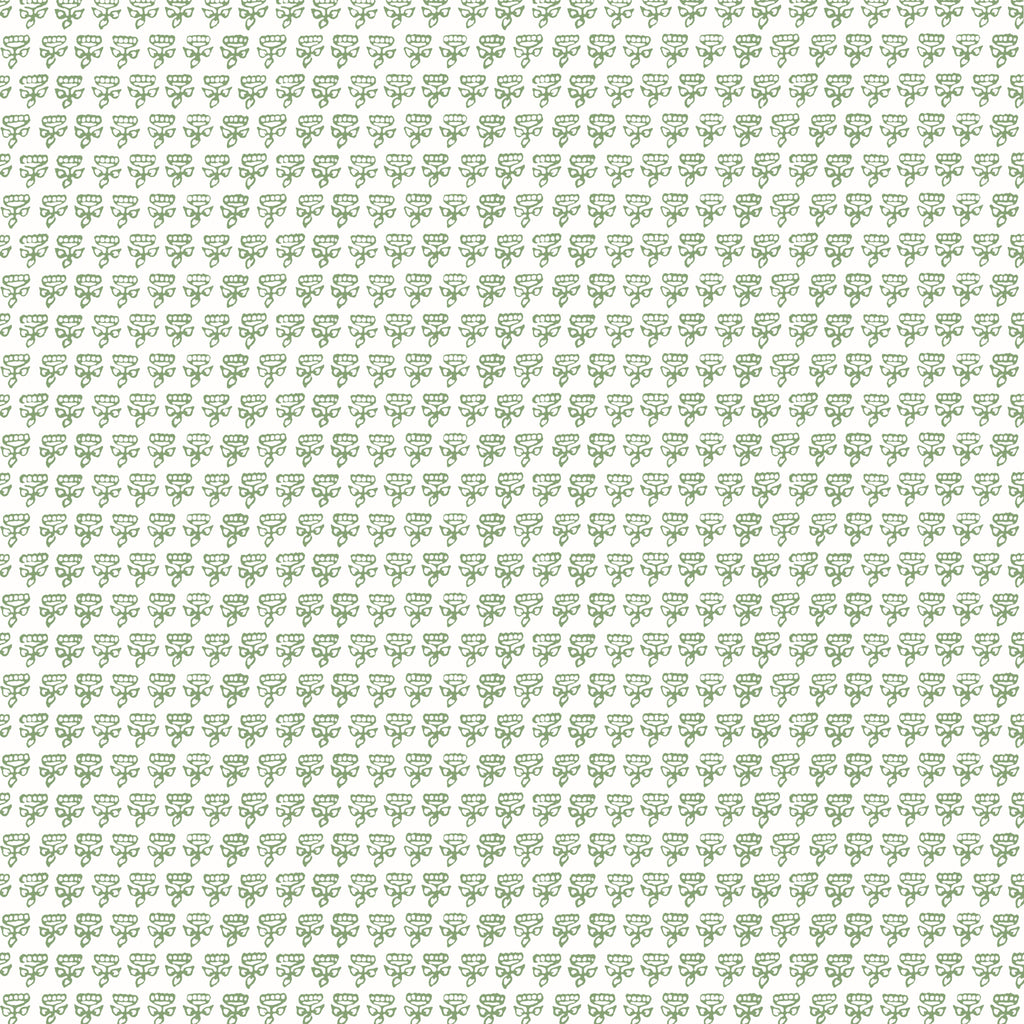 Mimi Green - Green Wallcovering | Thibaut