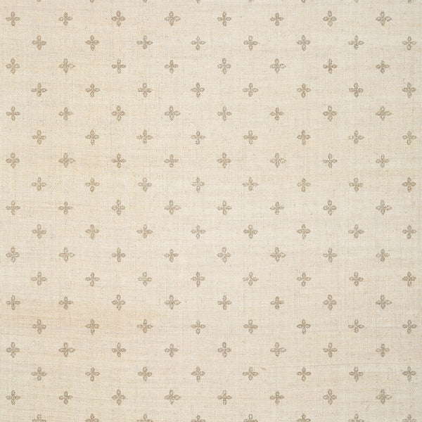 Bethany Beige on Off White - White Wallcovering | Thibaut