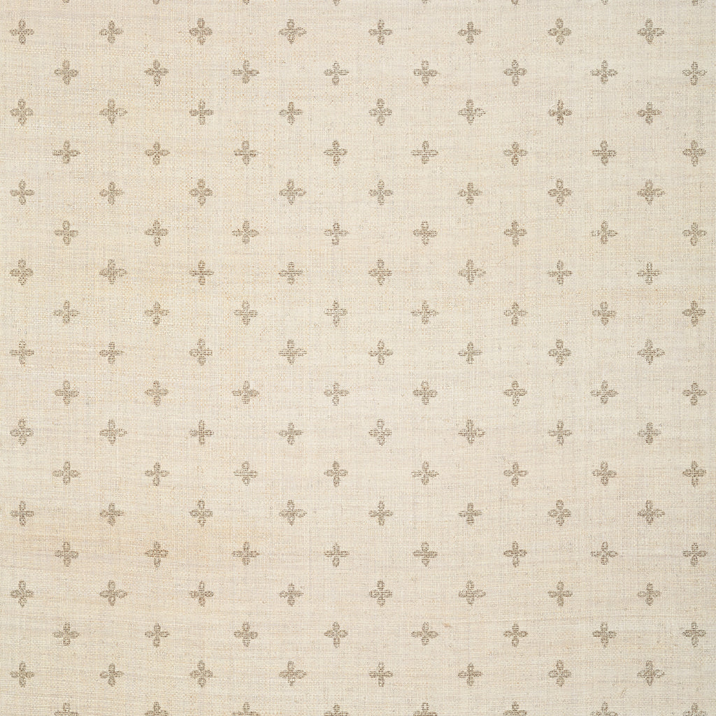 Bethany Beige on Off White - White Wallcovering | Thibaut