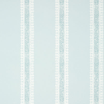Cambridge Stripe Robin's Egg - Egg Wallcovering | Thibaut