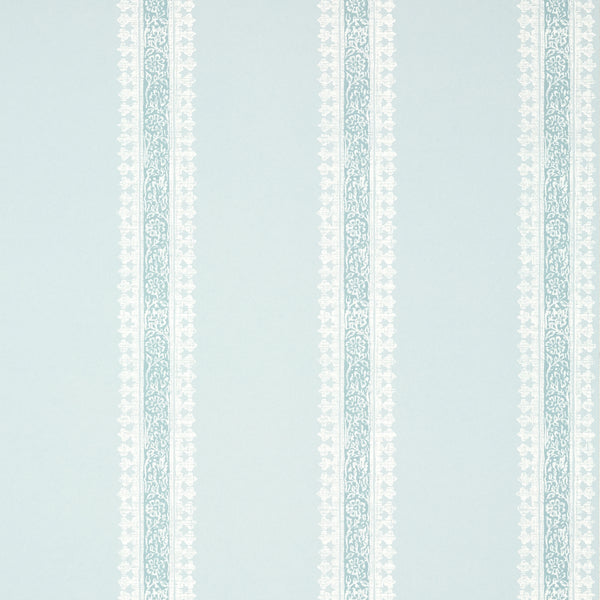 Cambridge Stripe Robin's Egg - Egg Wallcovering | Thibaut
