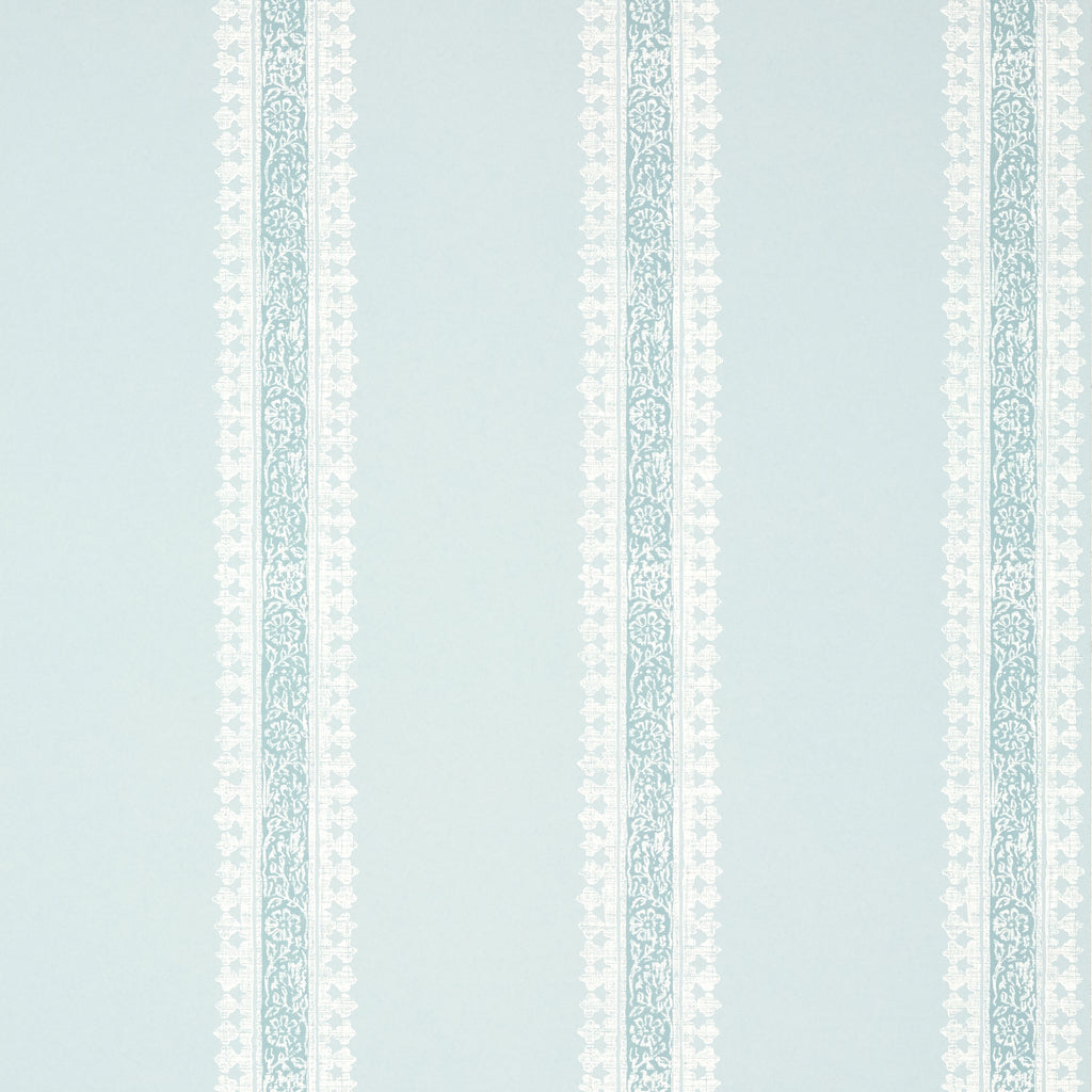 Cambridge Stripe Robin's Egg - Egg Wallcovering | Thibaut