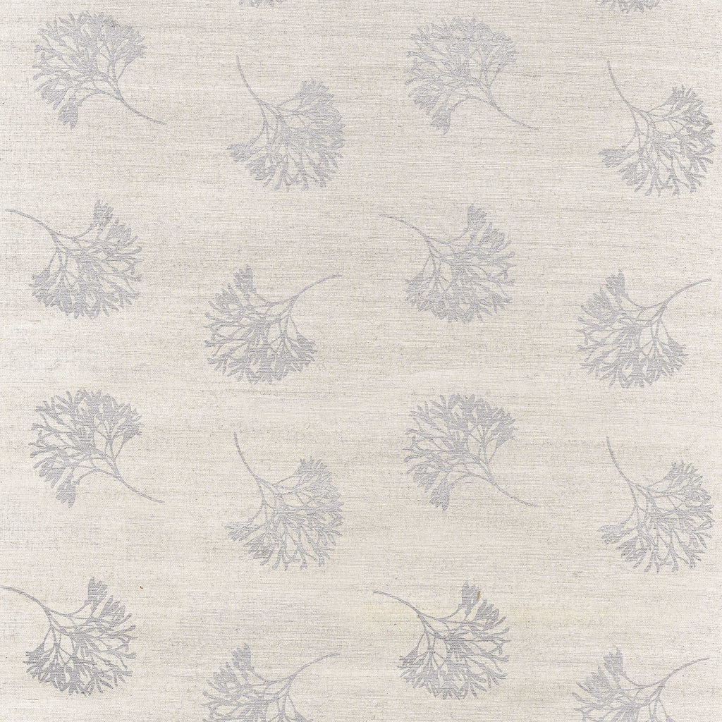 Andros Metallic Silver on Taupe - Taupe Natural Wallcovering | Thibaut