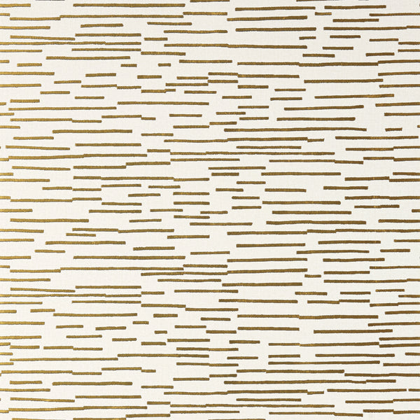 Sierra Metallic Silver on Metallic Gold on Cream | Thibaut